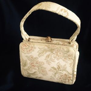 Authentic Ingber Tapestry Handbag Purse Box Bag